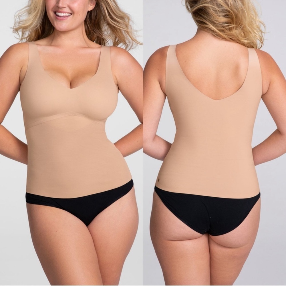 Honeylove Women’s LiftWear Tank Shapewear Wire-Free in Sand Size 2X